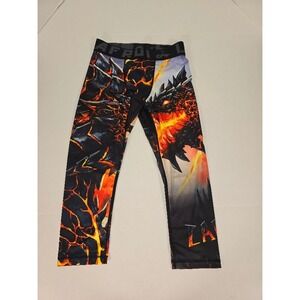 NWT Lafroi Dragon Graphic Compression Pants Men's Medium Workout Activewear